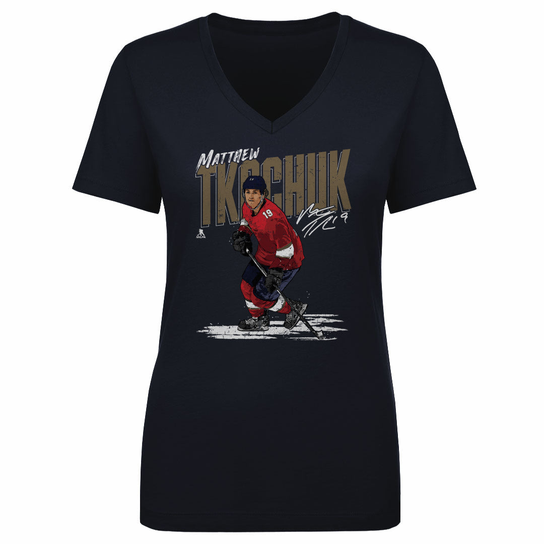 Matthew Tkachuk Women's V-Neck T-Shirt | 500 LEVEL
