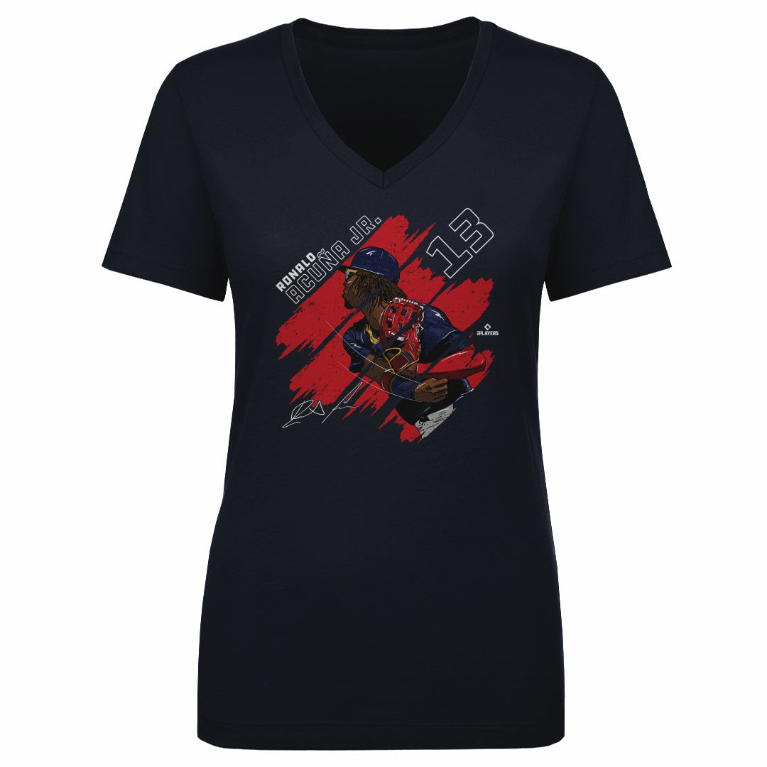 Ronald Acuna Jr. Women's V-Neck T-Shirt | 500 LEVEL
