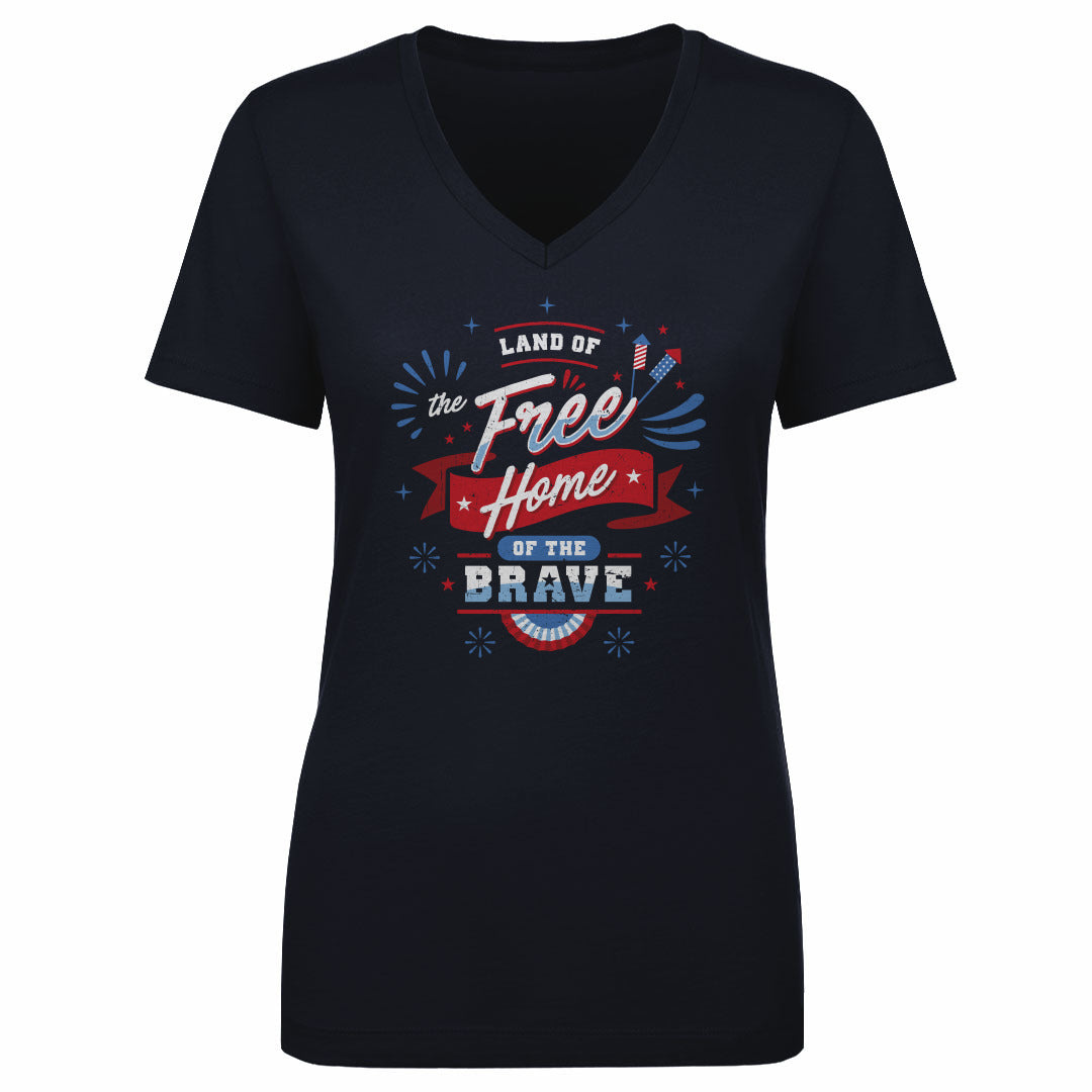 USA Women's V-Neck T-Shirt | 500 LEVEL