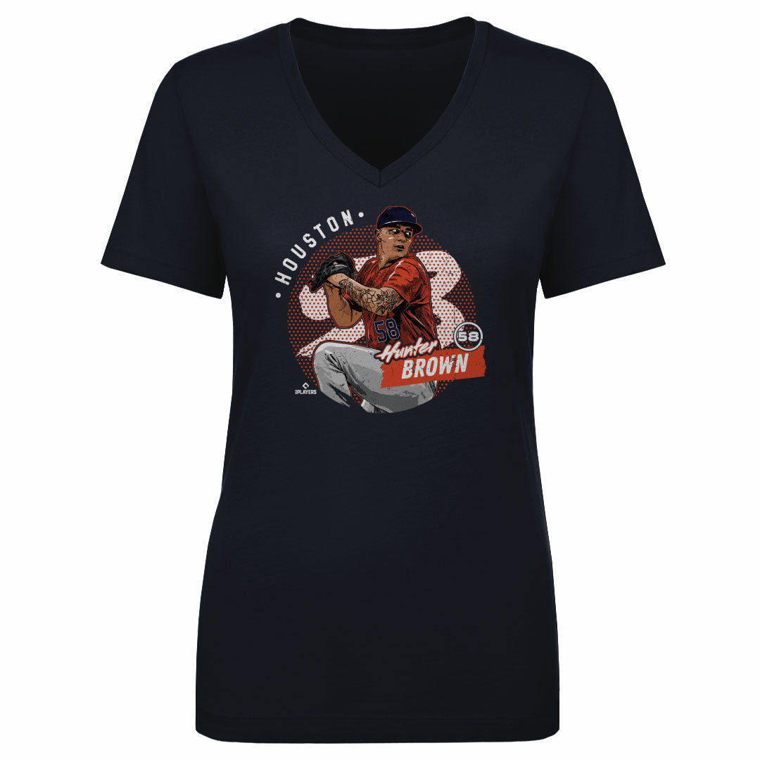 Hunter Brown Women's V-Neck T-Shirt | 500 LEVEL