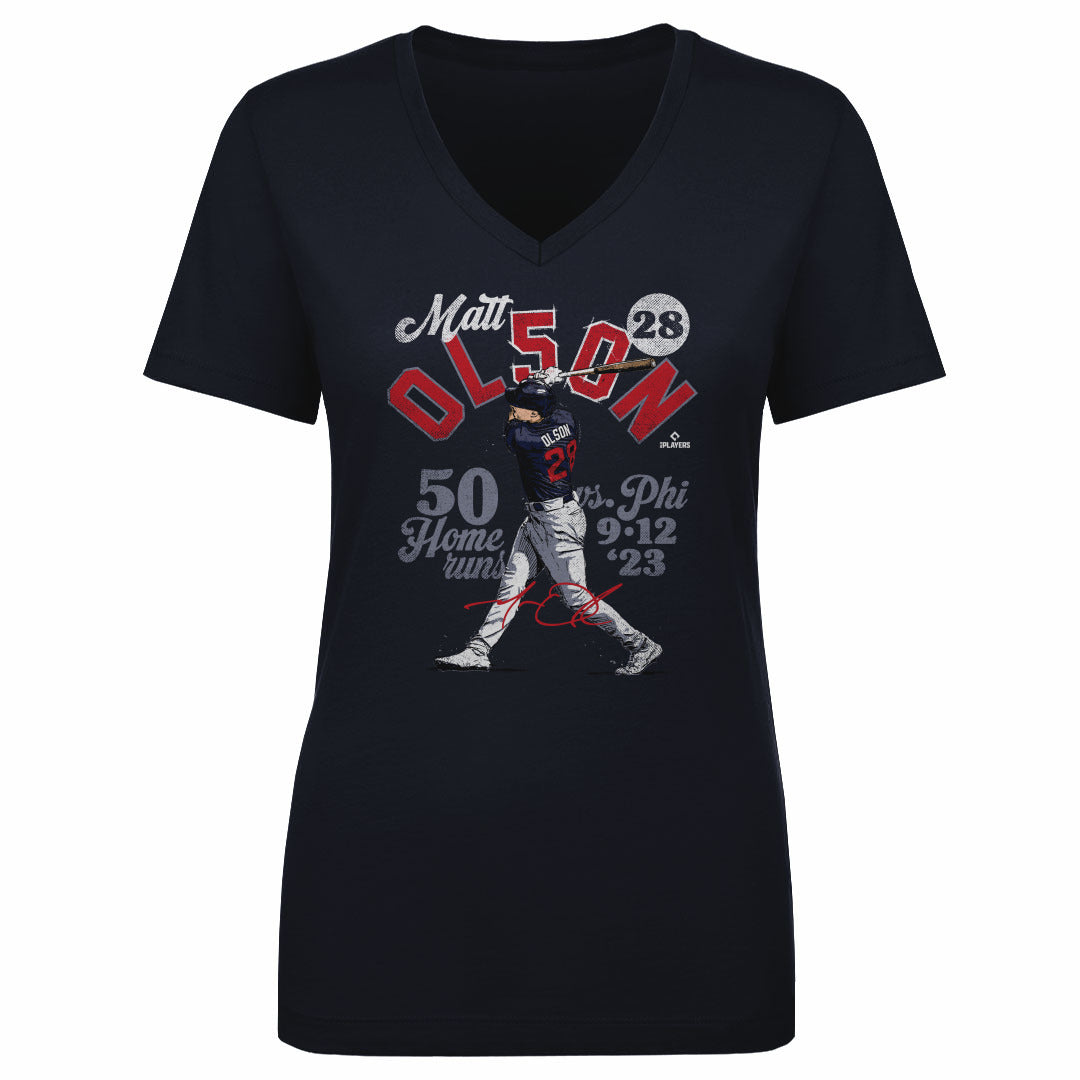 Matt Olson Women's V-Neck T-Shirt | 500 LEVEL