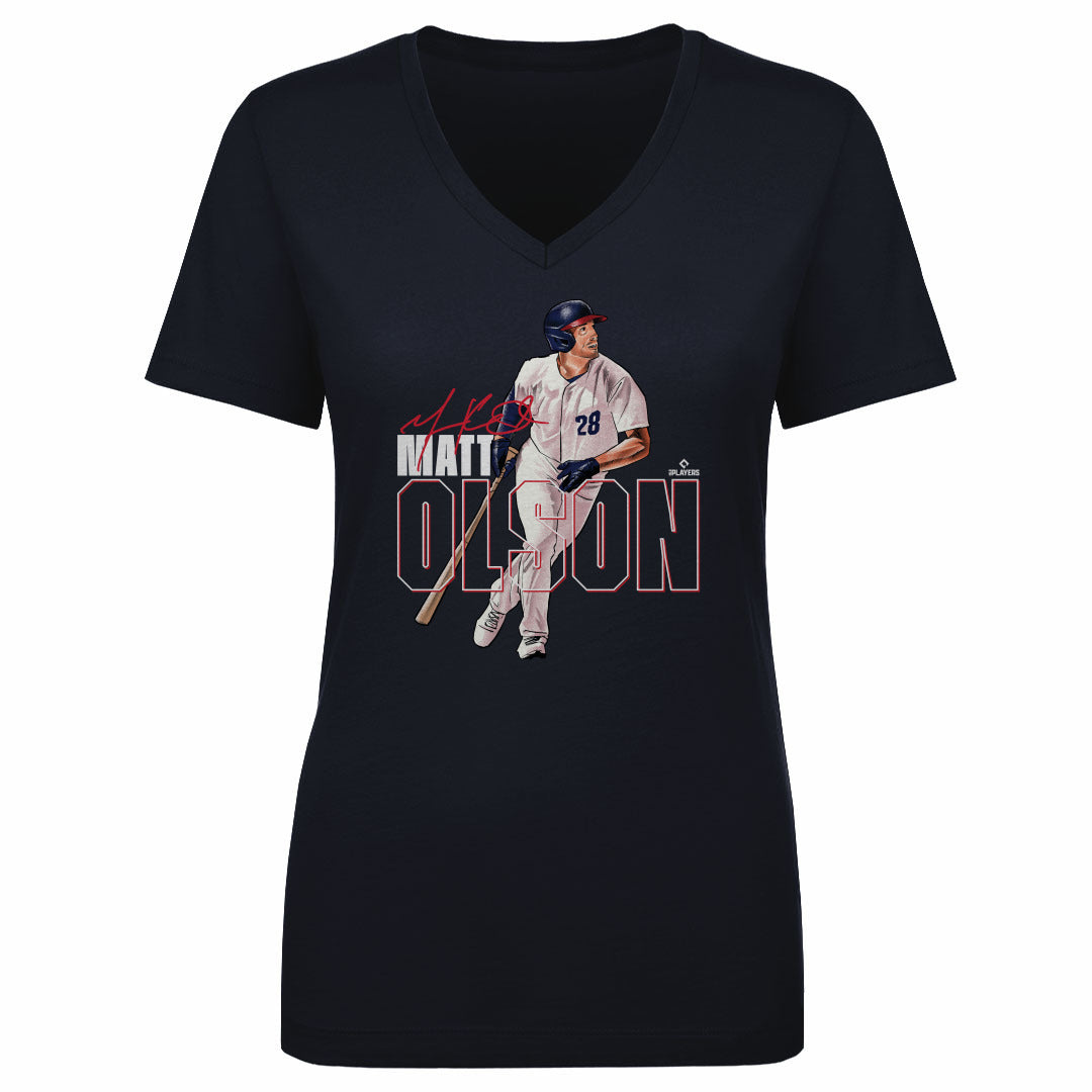 Matt Olson Women's V-Neck T-Shirt | 500 LEVEL