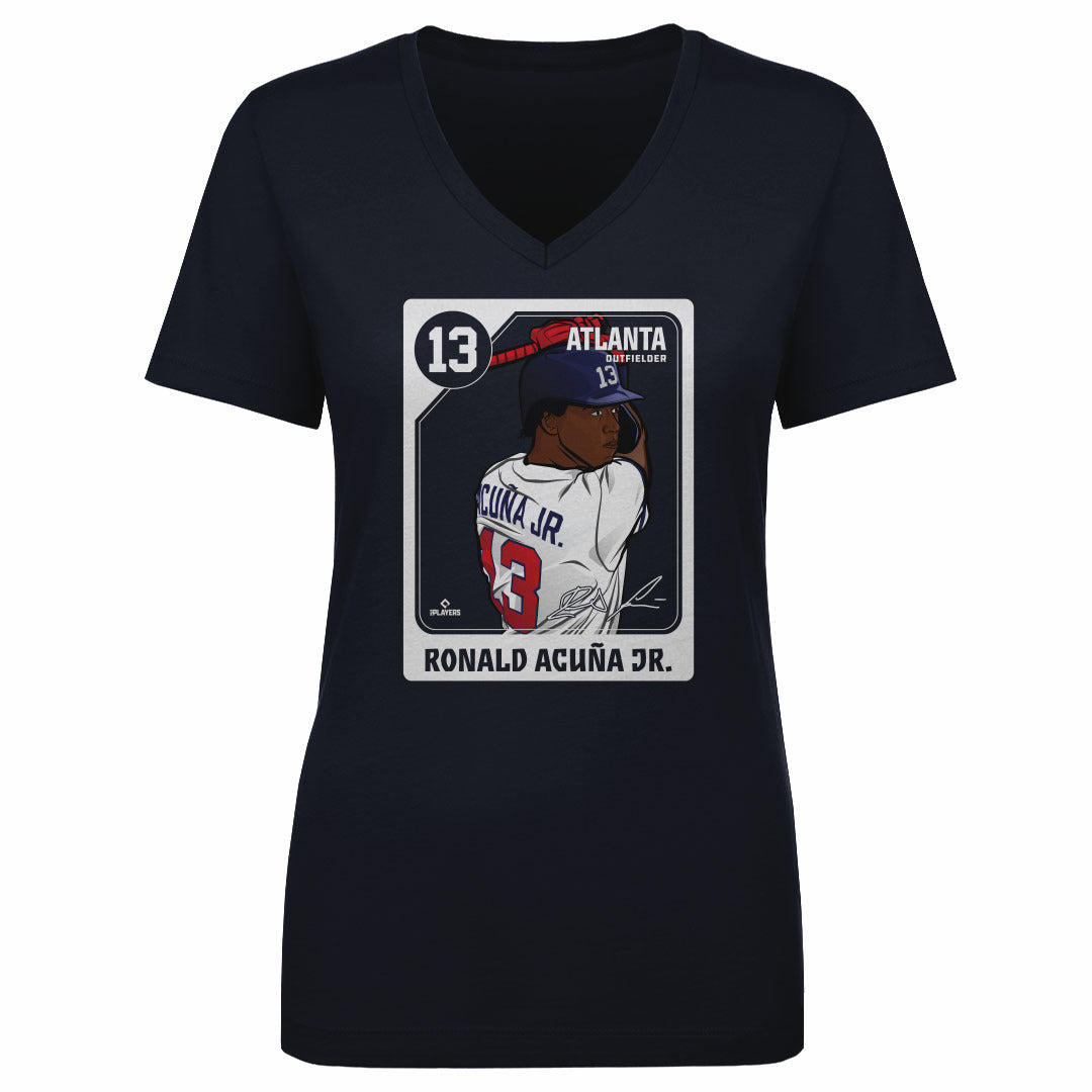 Ronald Acuna Jr. Women's V-Neck T-Shirt | 500 LEVEL
