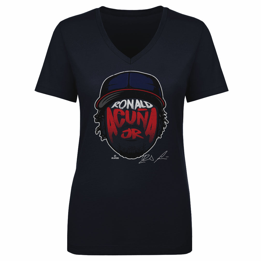Ronald Acuna Jr. Women's V-Neck T-Shirt | 500 LEVEL