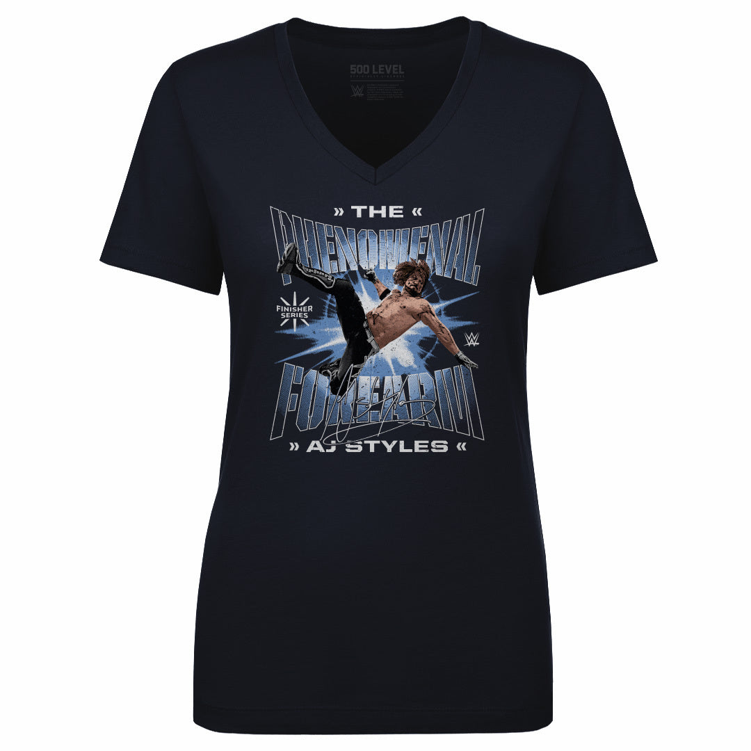 A.J. Styles Women's V-Neck T-Shirt | 500 LEVEL