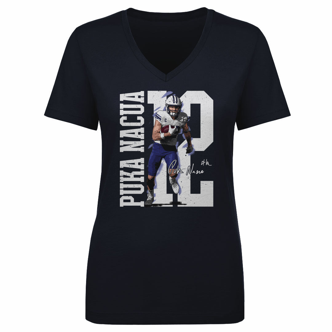 Puka Nacua Women's V-Neck T-Shirt | 500 LEVEL