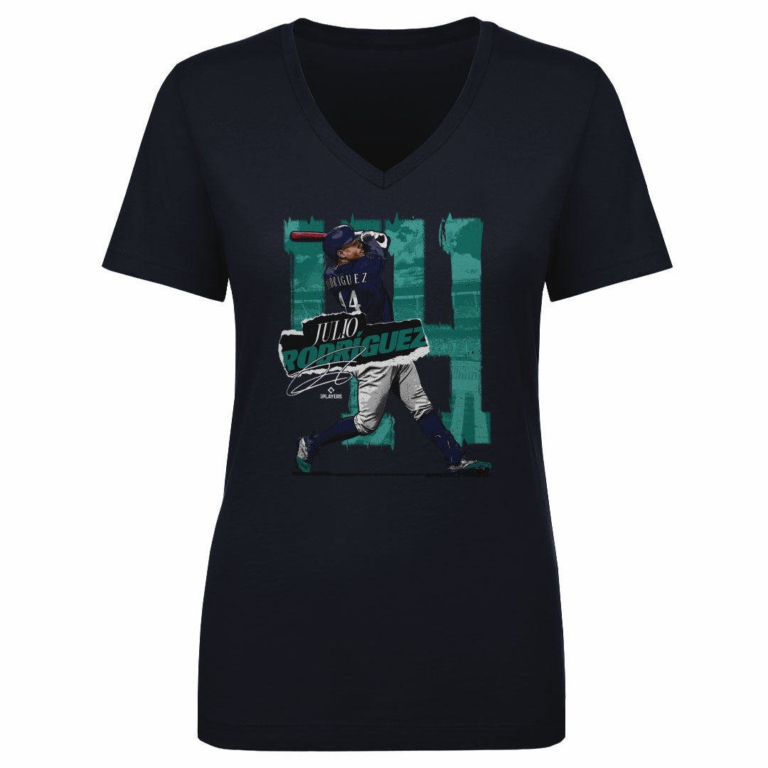 Julio Rodriguez Women's V-Neck T-Shirt | 500 LEVEL