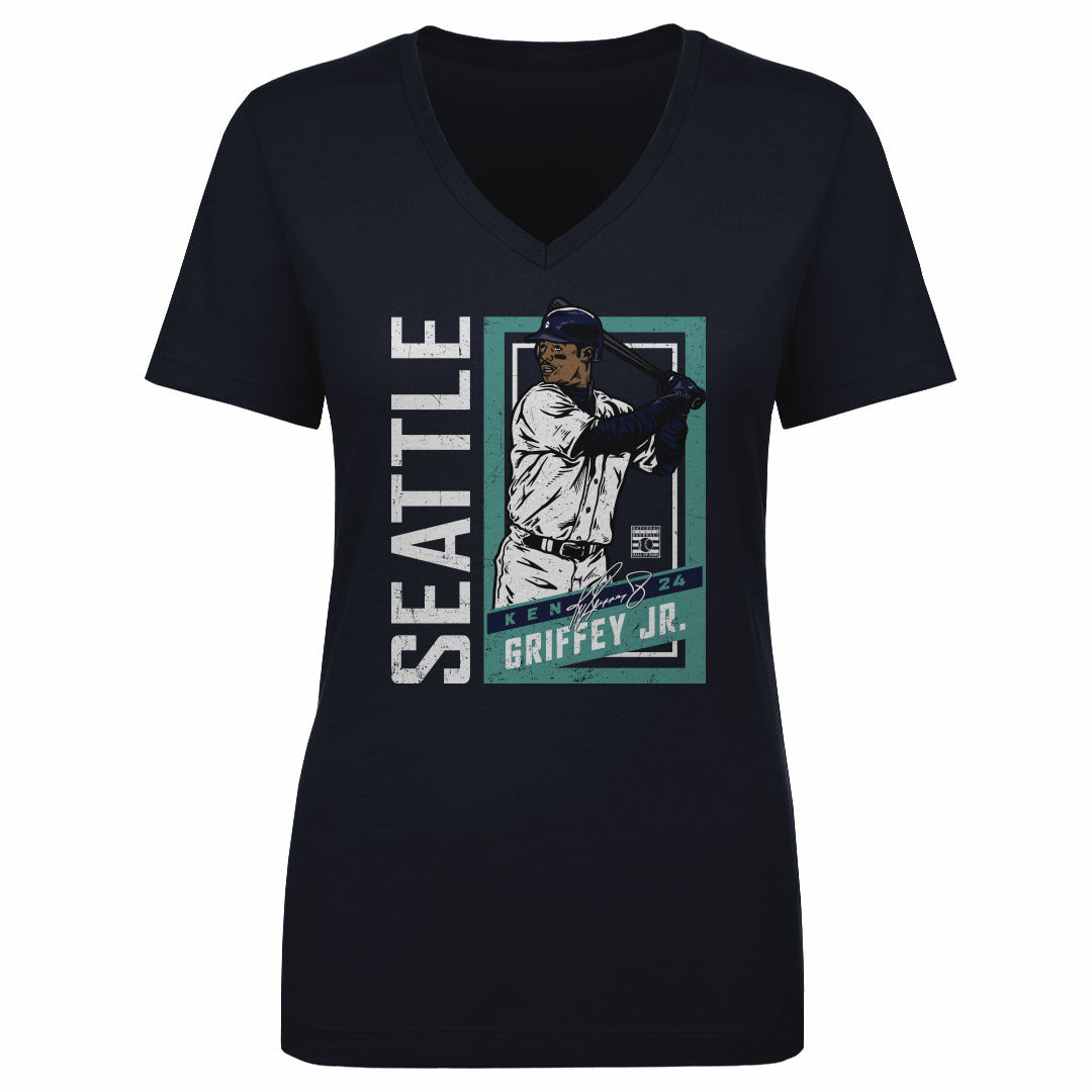 Ken Griffey Jr. Women's V-Neck T-Shirt | 500 LEVEL