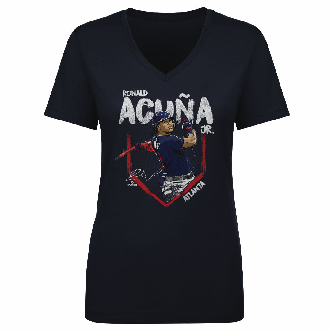 Ronald Acuna Jr. Women's V-Neck T-Shirt | 500 LEVEL