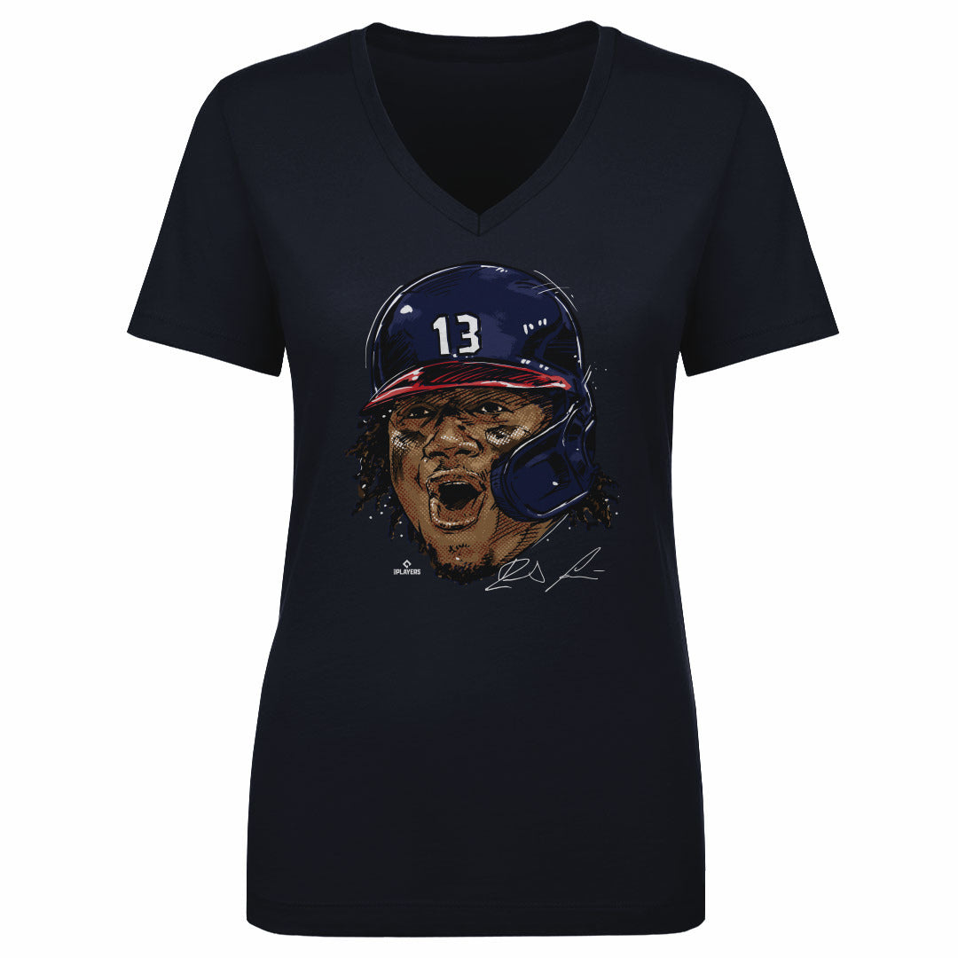 Ronald Acuna Jr. Women's V-Neck T-Shirt | 500 LEVEL