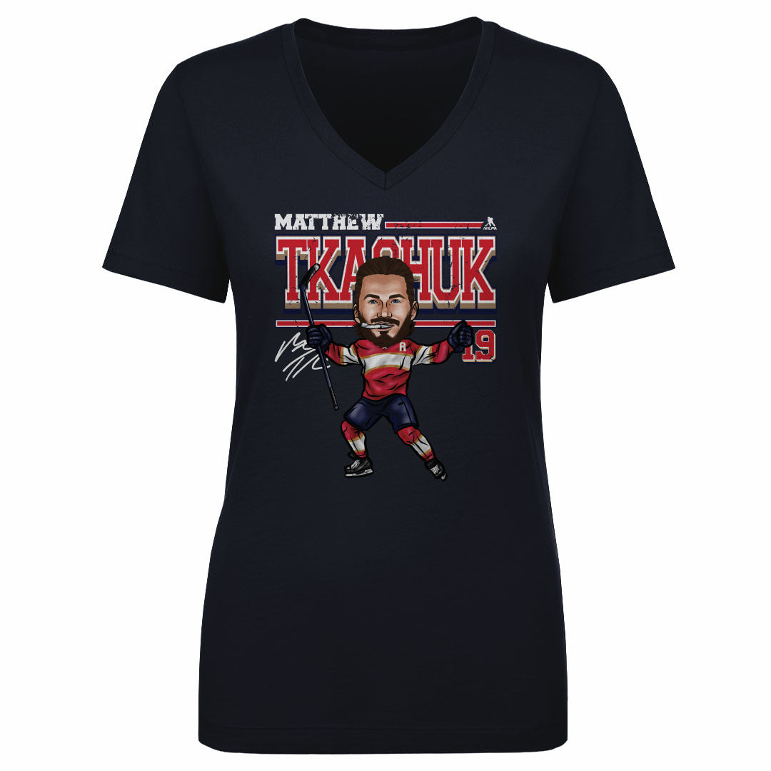 Matthew Tkachuk Women's V-Neck T-Shirt | 500 LEVEL
