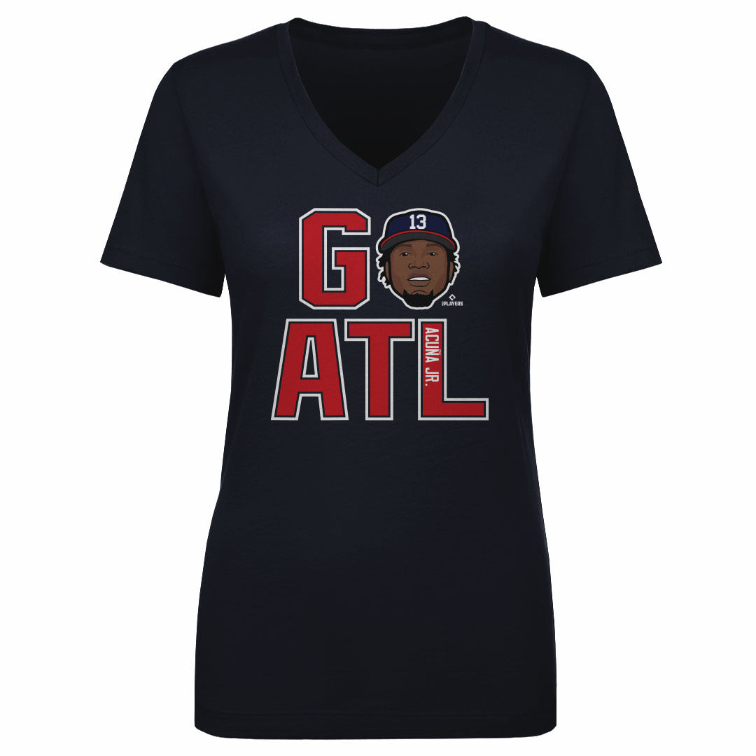 Ronald Acuna Jr. Women's V-Neck T-Shirt | 500 LEVEL