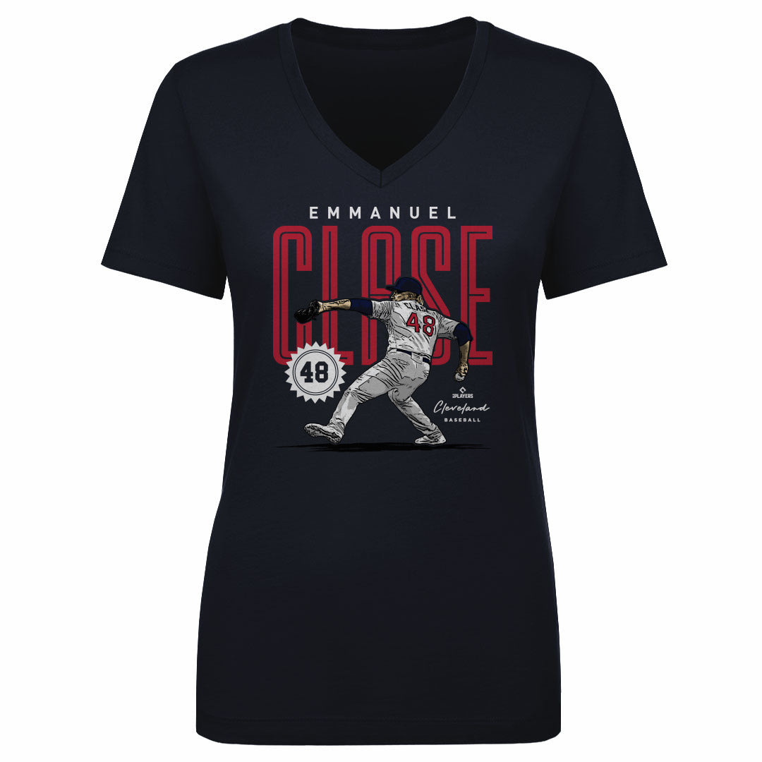 Emmanuel Clase Women's V-Neck T-Shirt | 500 LEVEL