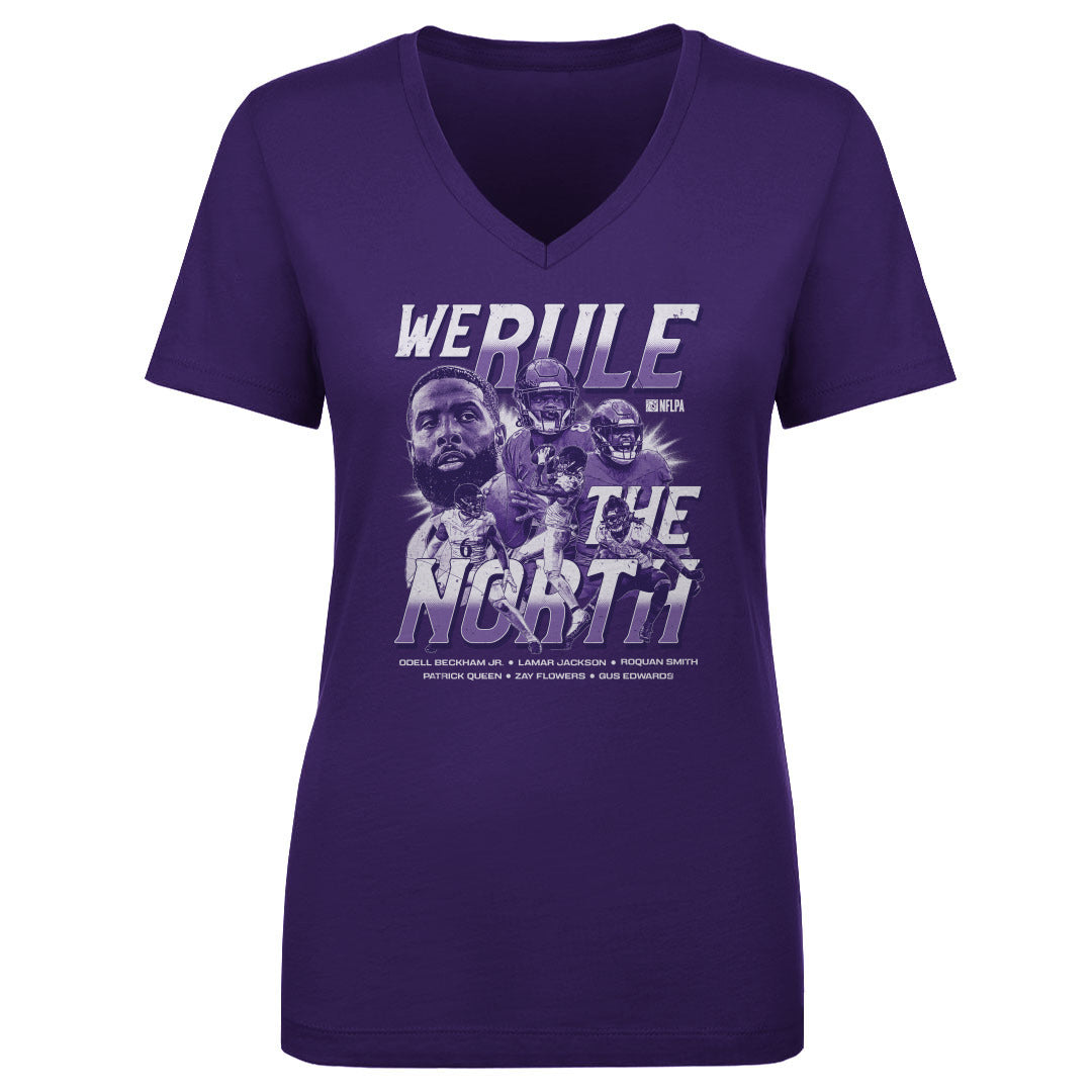 Lamar Jackson Women's V-Neck T-Shirt | 500 LEVEL