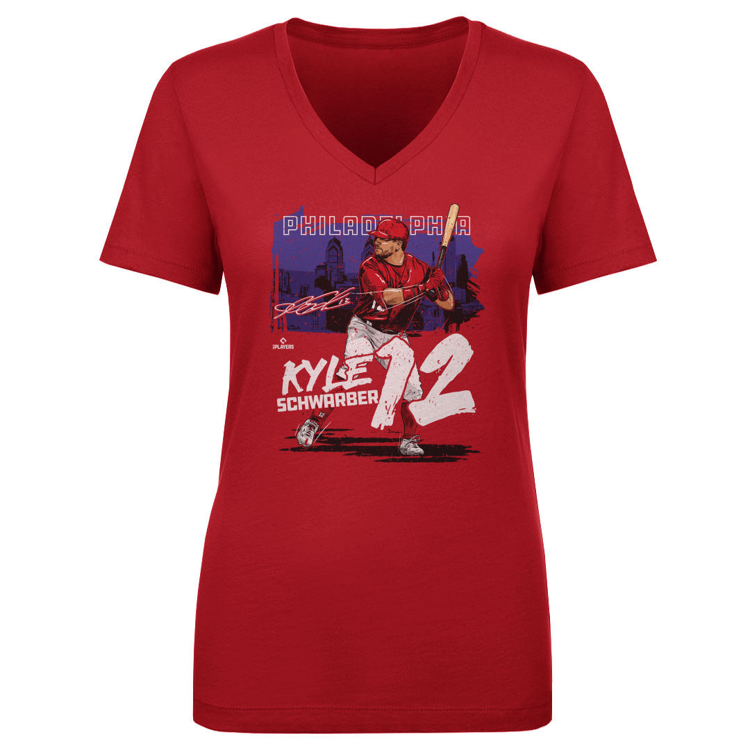 Kyle Schwarber Women's V-Neck T-Shirt | 500 LEVEL