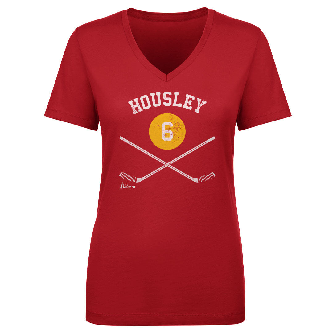Phil Housley Women's V-Neck T-Shirt | 500 LEVEL