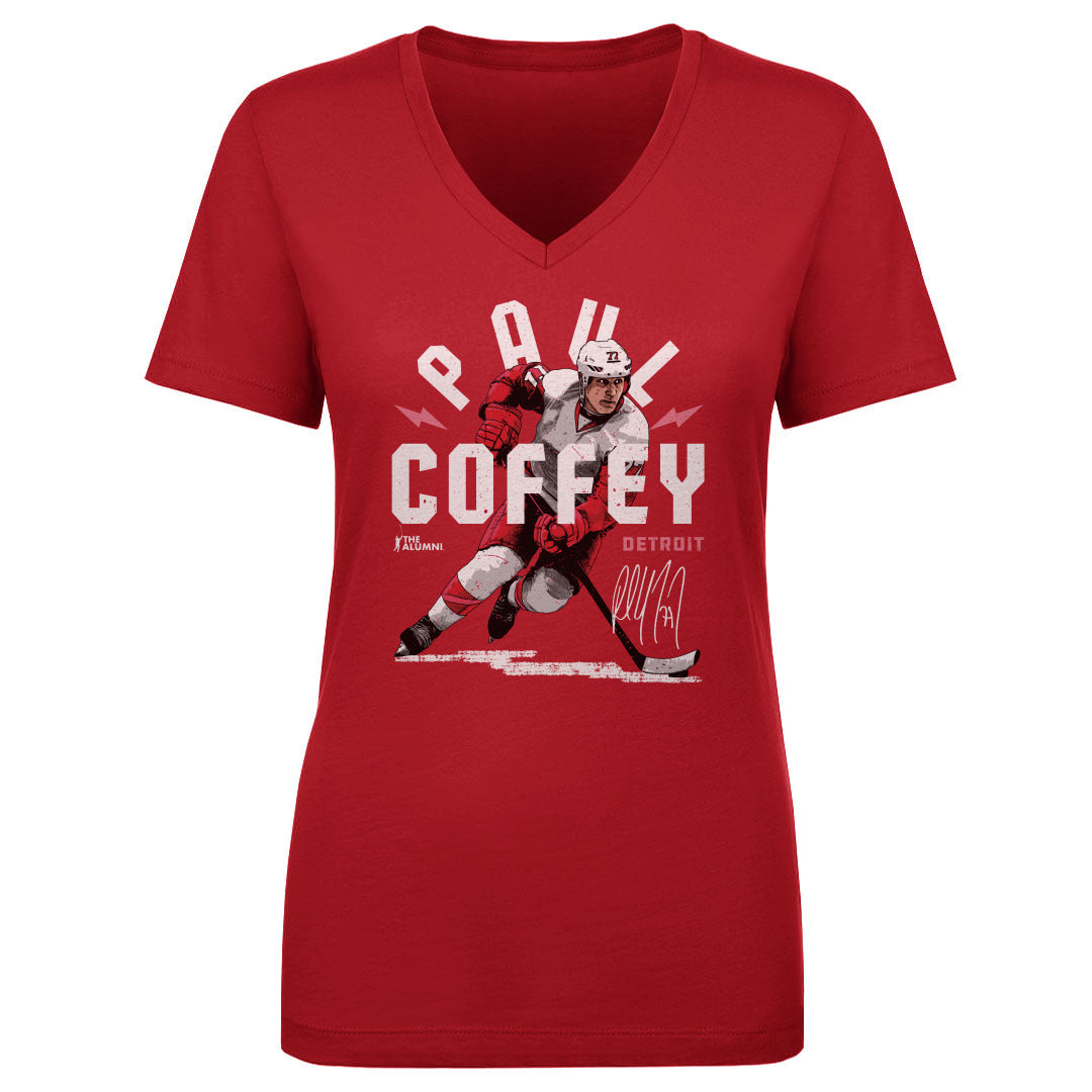 Paul Coffey Women's V-Neck T-Shirt | 500 LEVEL