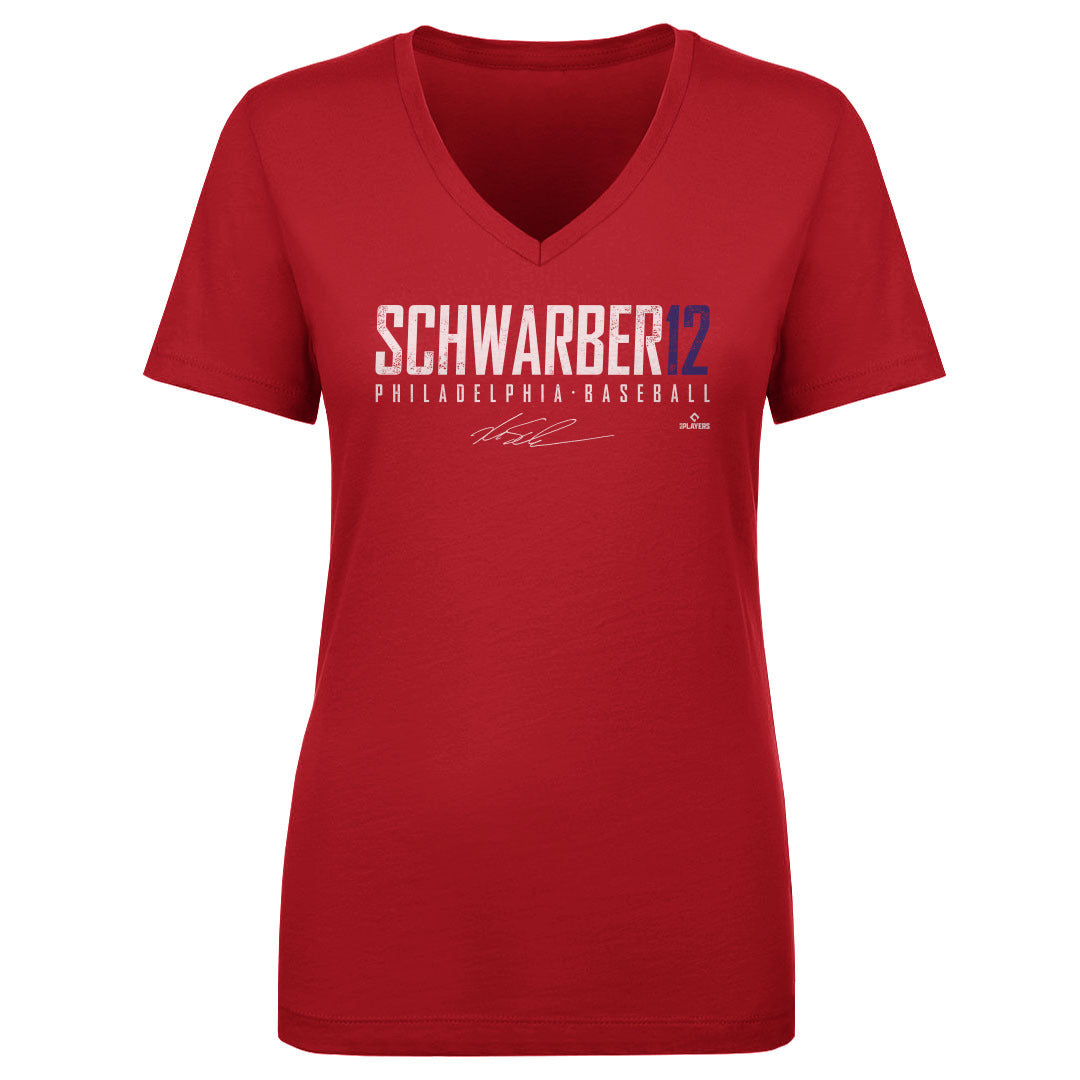 Kyle Schwarber Women's V-Neck T-Shirt | 500 LEVEL