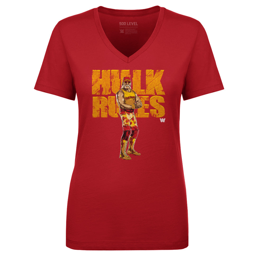 Hulk Hogan Women's V-Neck T-Shirt | 500 LEVEL