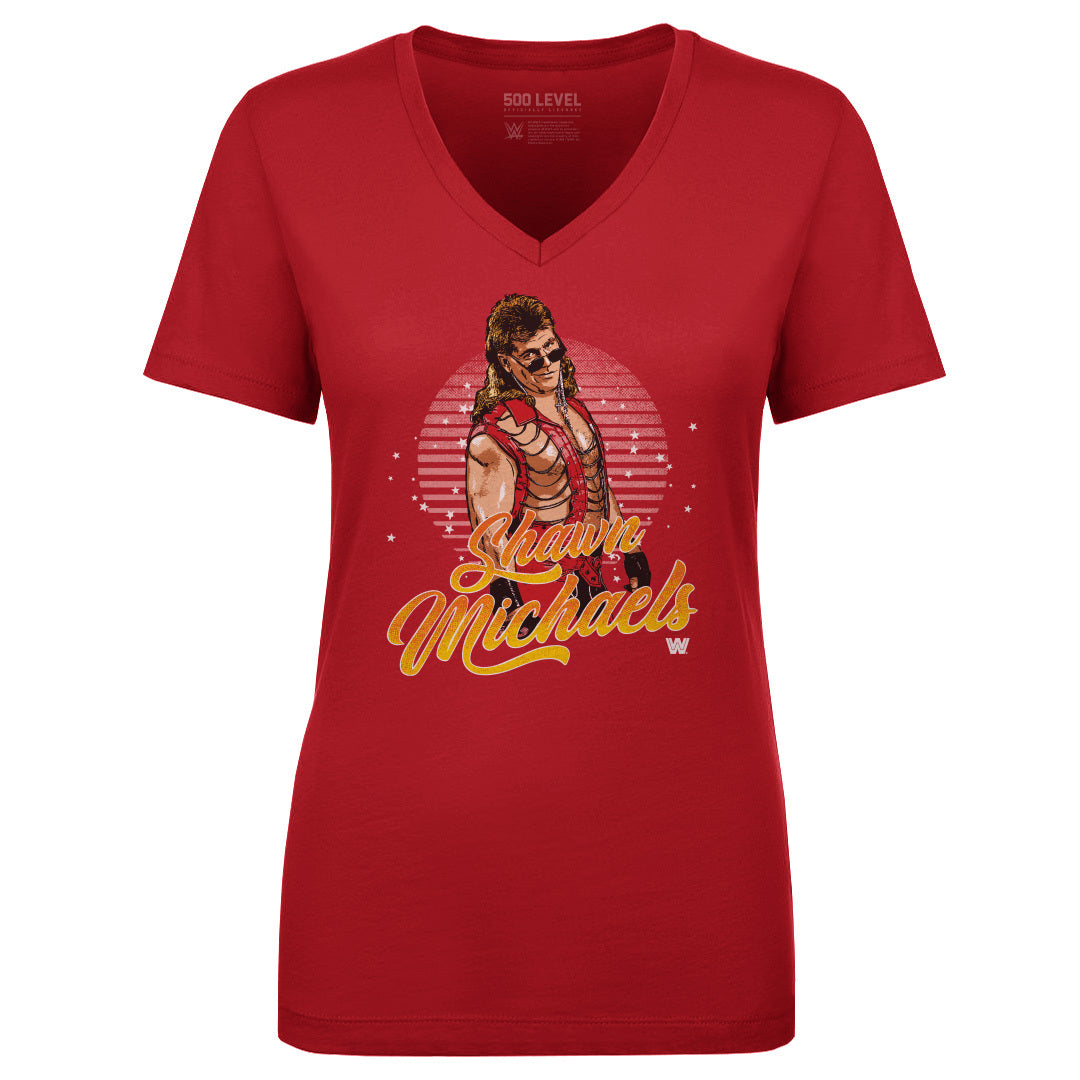 Shawn Michaels Women's V-Neck T-Shirt | 500 LEVEL