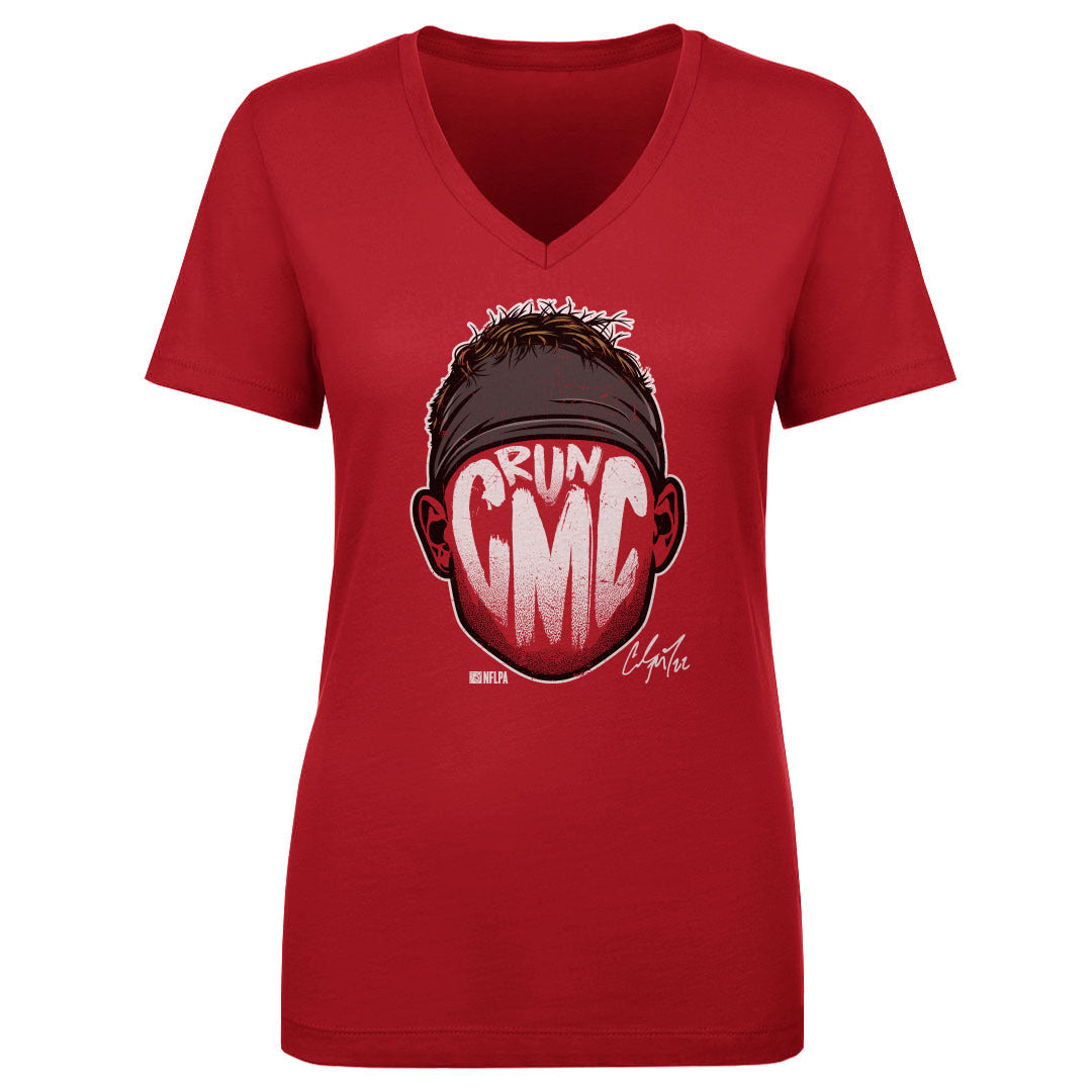 Christian McCaffrey Women's V-Neck T-Shirt | 500 LEVEL
