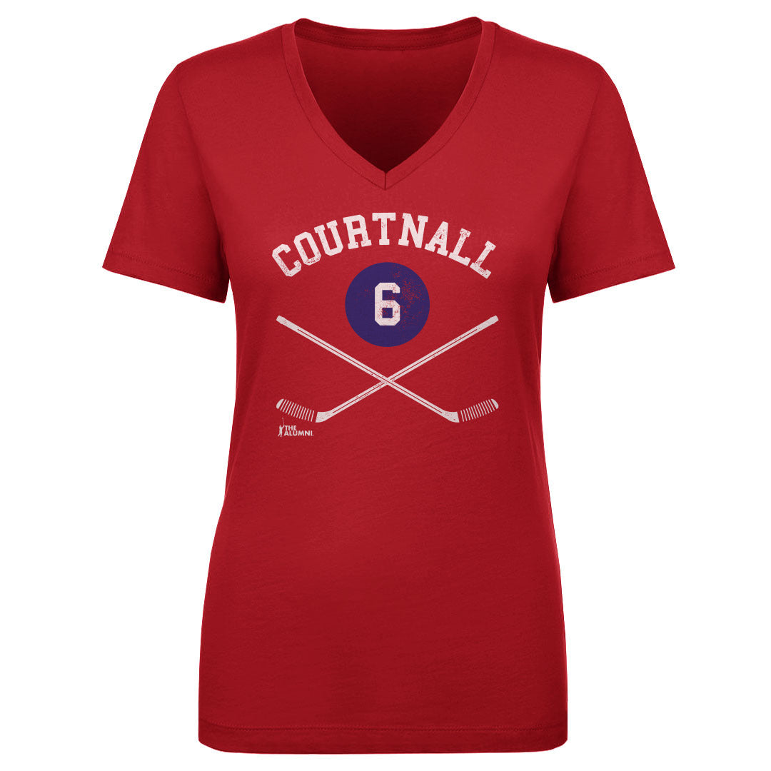 Russ Courtnall Women's V-Neck T-Shirt | 500 LEVEL