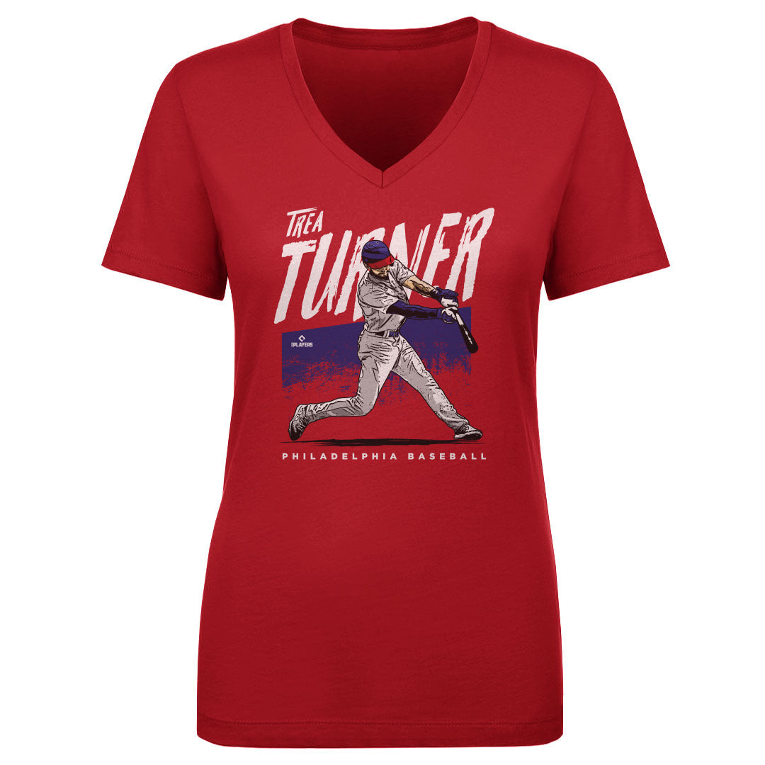 Trea Turner Women's V-Neck T-Shirt | 500 LEVEL