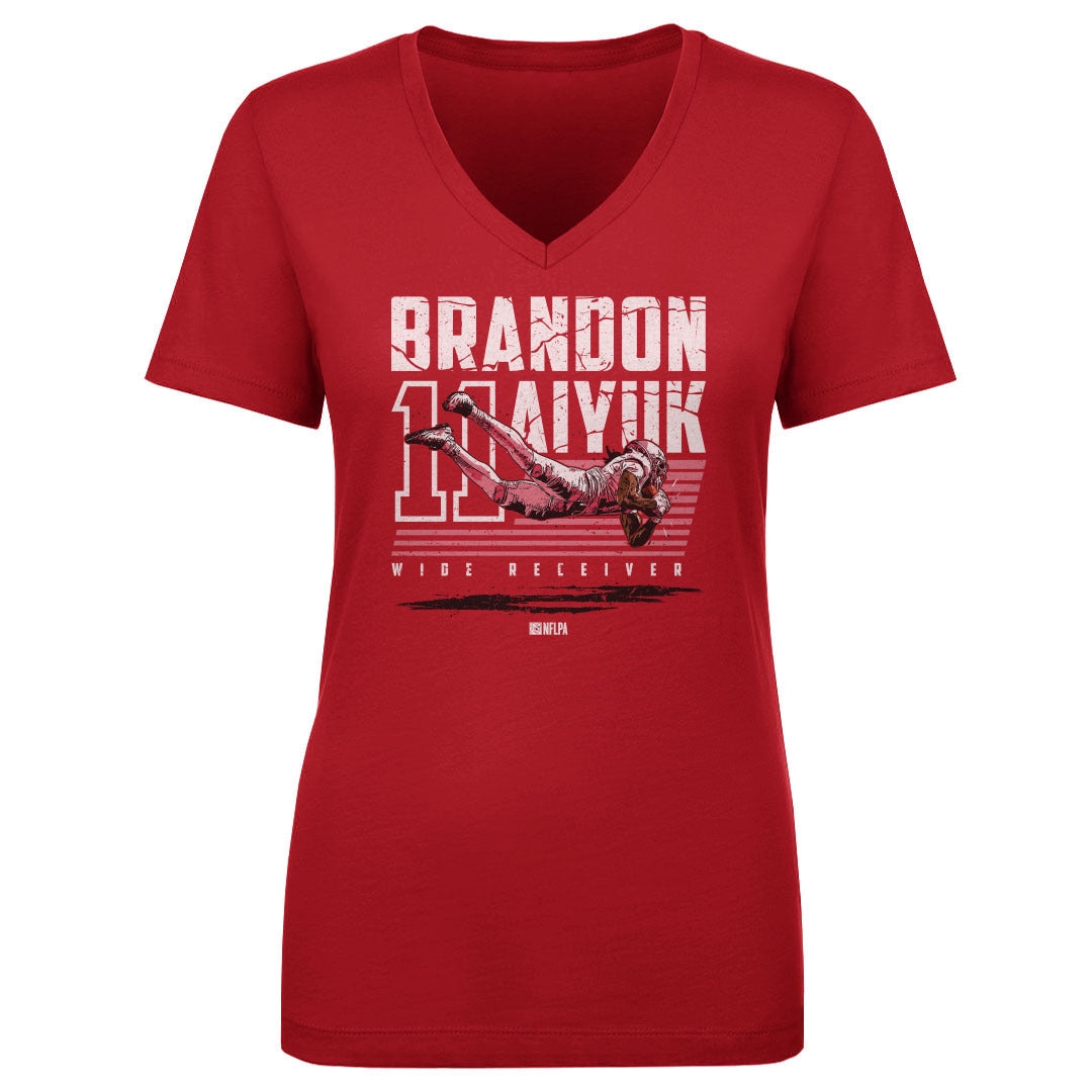 Brandon Aiyuk Women's V-Neck T-Shirt | 500 LEVEL