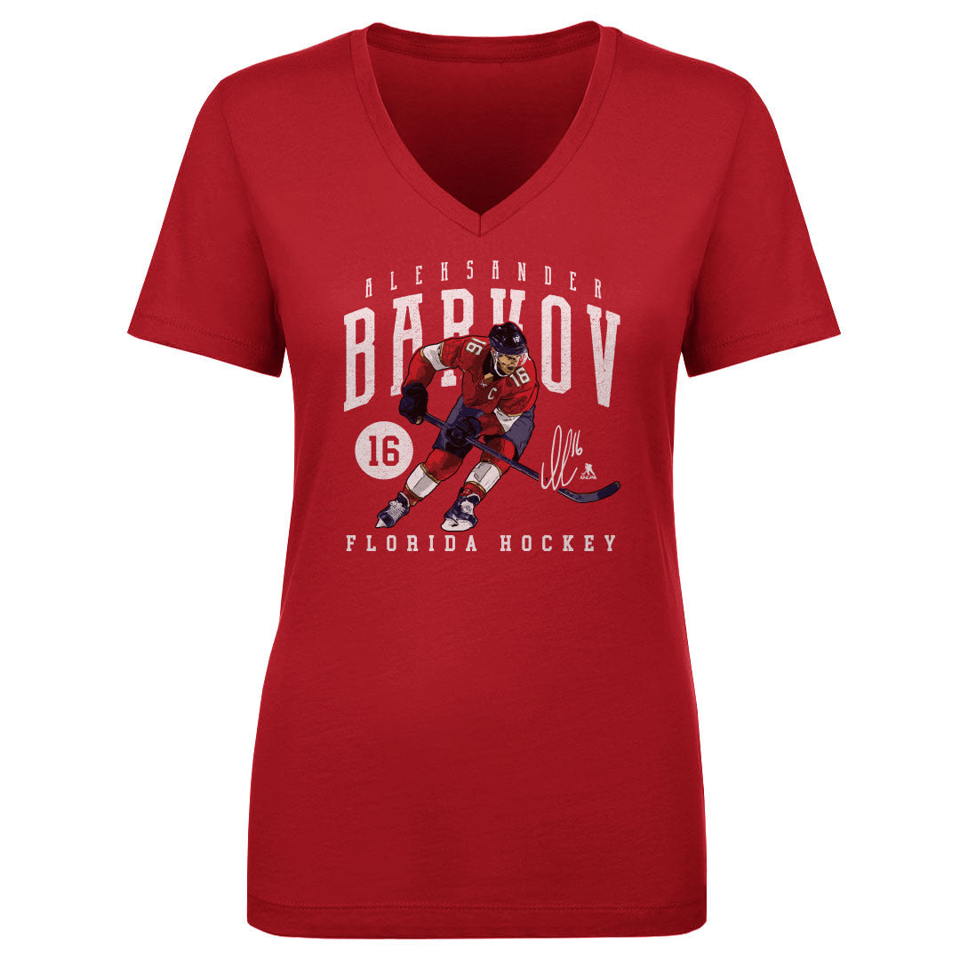 Aleksander Barkov Women's V-Neck T-Shirt | 500 LEVEL