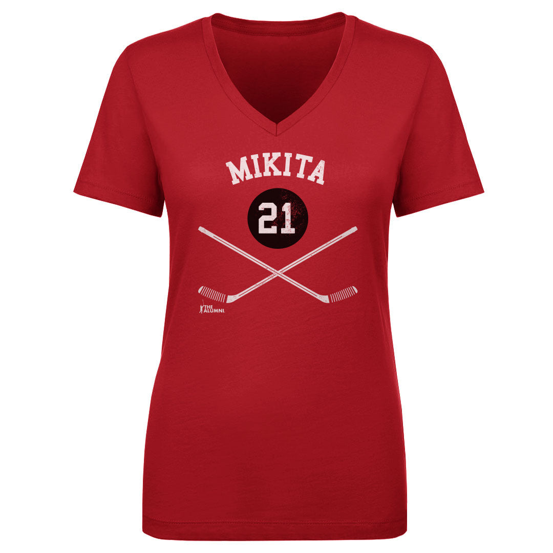 Stan Mikita Women's V-Neck T-Shirt | 500 LEVEL