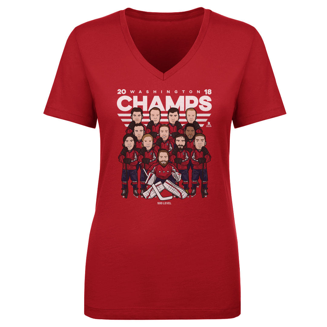 Alex Ovechkin Women's V-Neck T-Shirt | 500 LEVEL