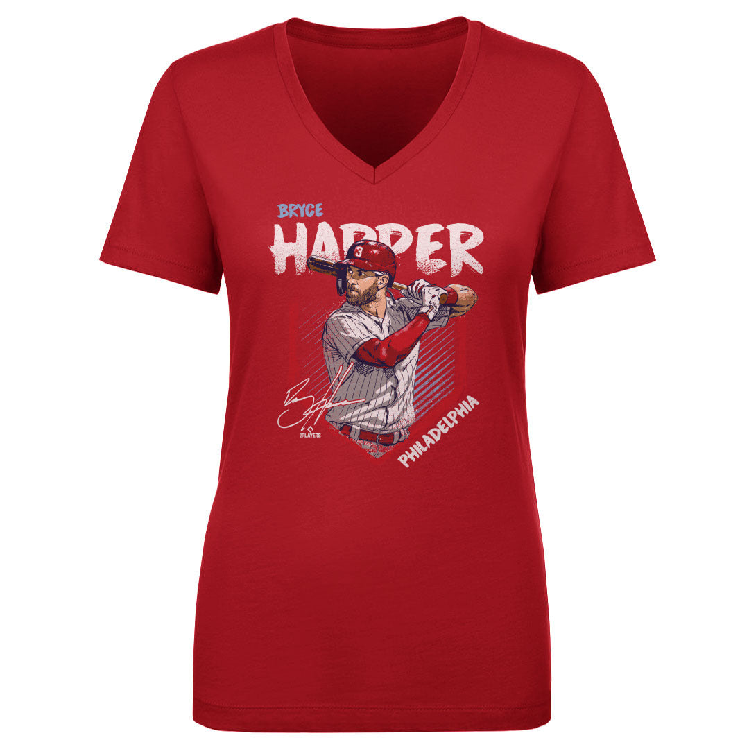 Bryce Harper Women's V-Neck T-Shirt | 500 LEVEL