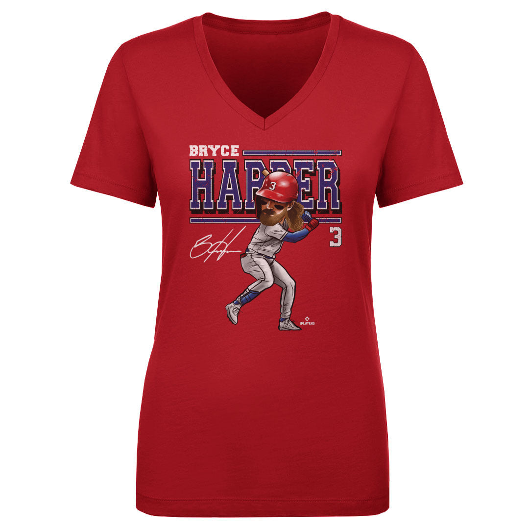 Bryce Harper Women's V-Neck T-Shirt | 500 LEVEL