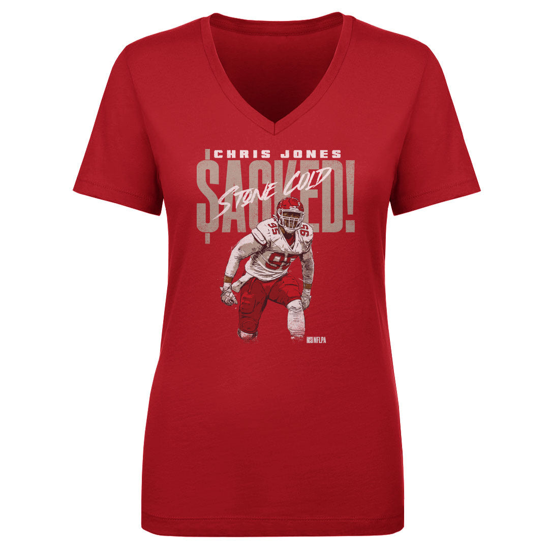 Chris Jones Women's V-Neck T-Shirt | 500 LEVEL