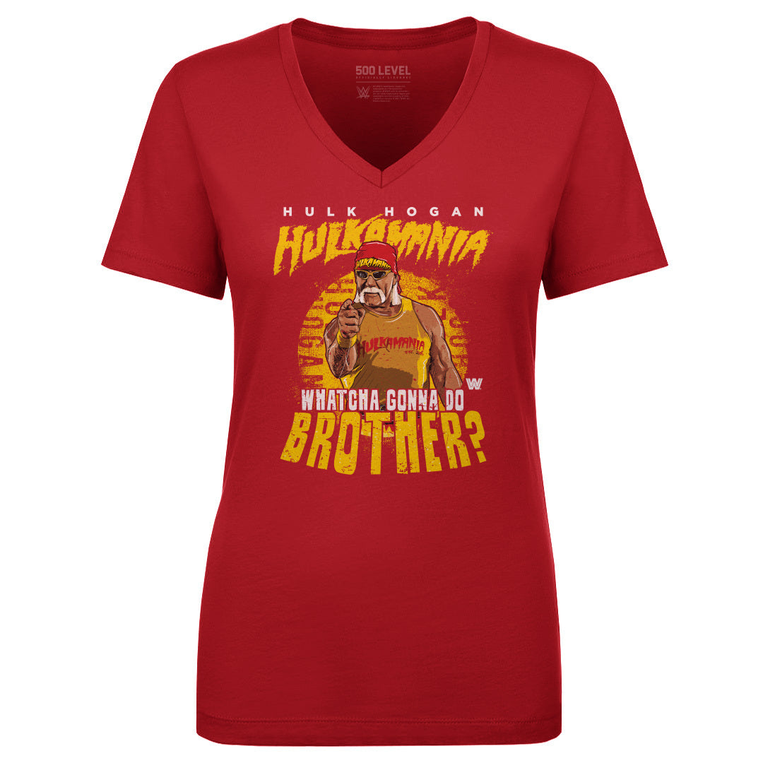 Hulk Hogan Women's V-Neck T-Shirt | 500 LEVEL