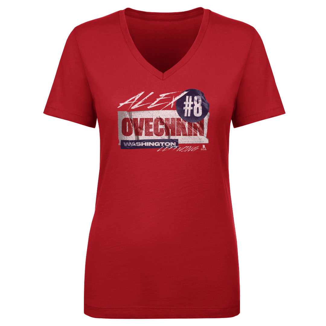 Alex Ovechkin Women's V-Neck T-Shirt | 500 LEVEL