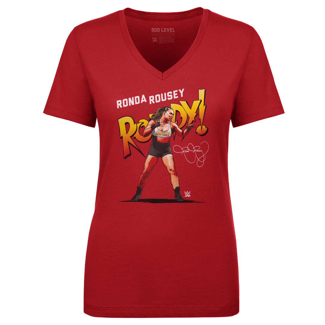 Ronda Rousey Women's V-Neck T-Shirt | 500 LEVEL