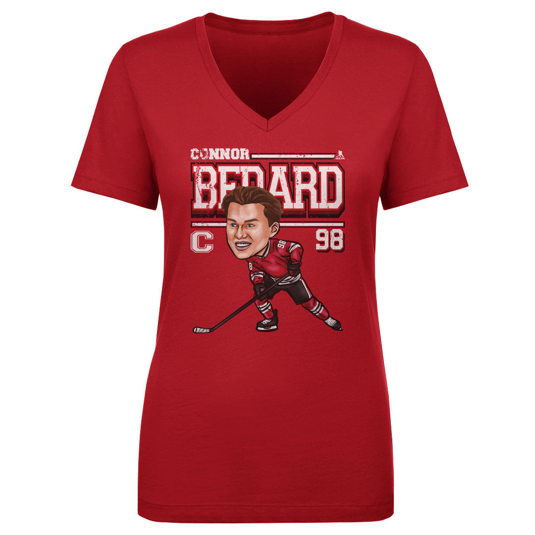 Connor Bedard Women's V-Neck T-Shirt | 500 LEVEL