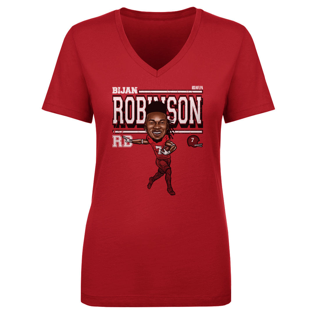 Bijan Robinson Women's V-Neck T-Shirt | 500 LEVEL