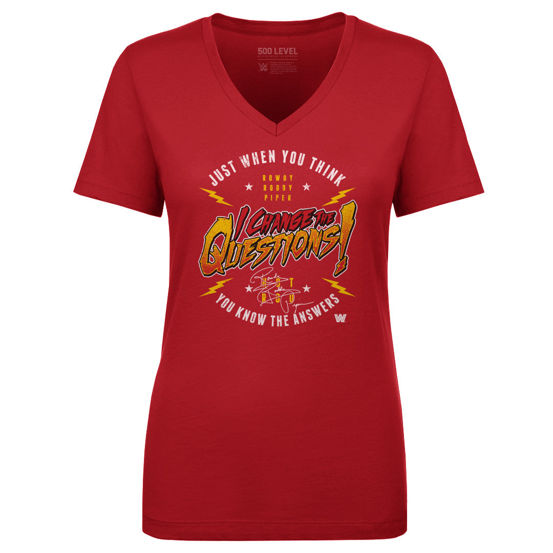 Roddy Piper Women's V-Neck T-Shirt | 500 LEVEL