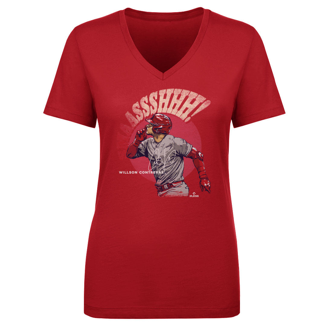 Willson Contreras Women's V-Neck T-Shirt | 500 LEVEL