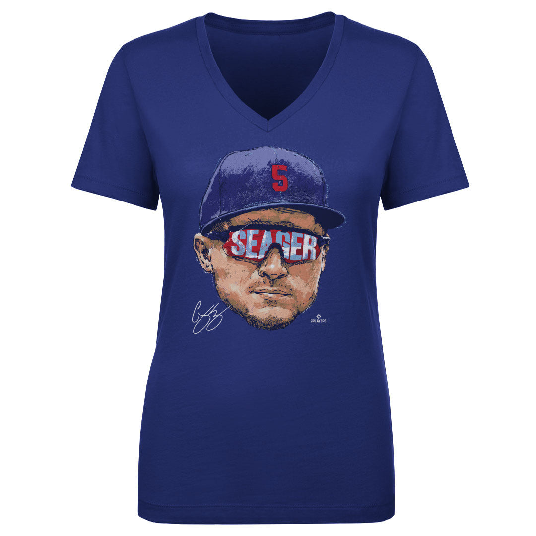 Corey Seager Women's V-Neck T-Shirt | 500 LEVEL