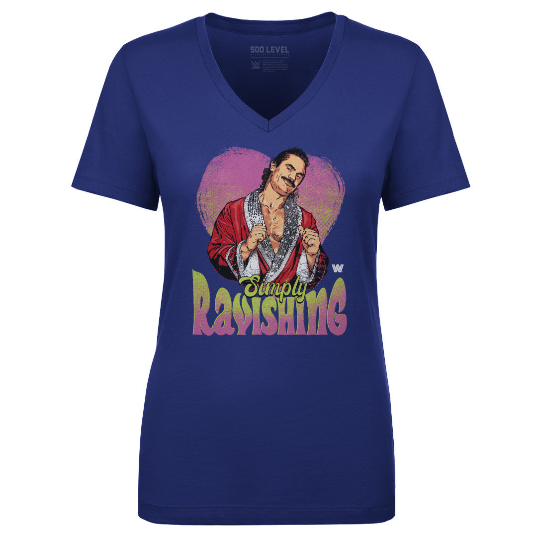 Rick Rude Women's V-Neck T-Shirt | 500 LEVEL