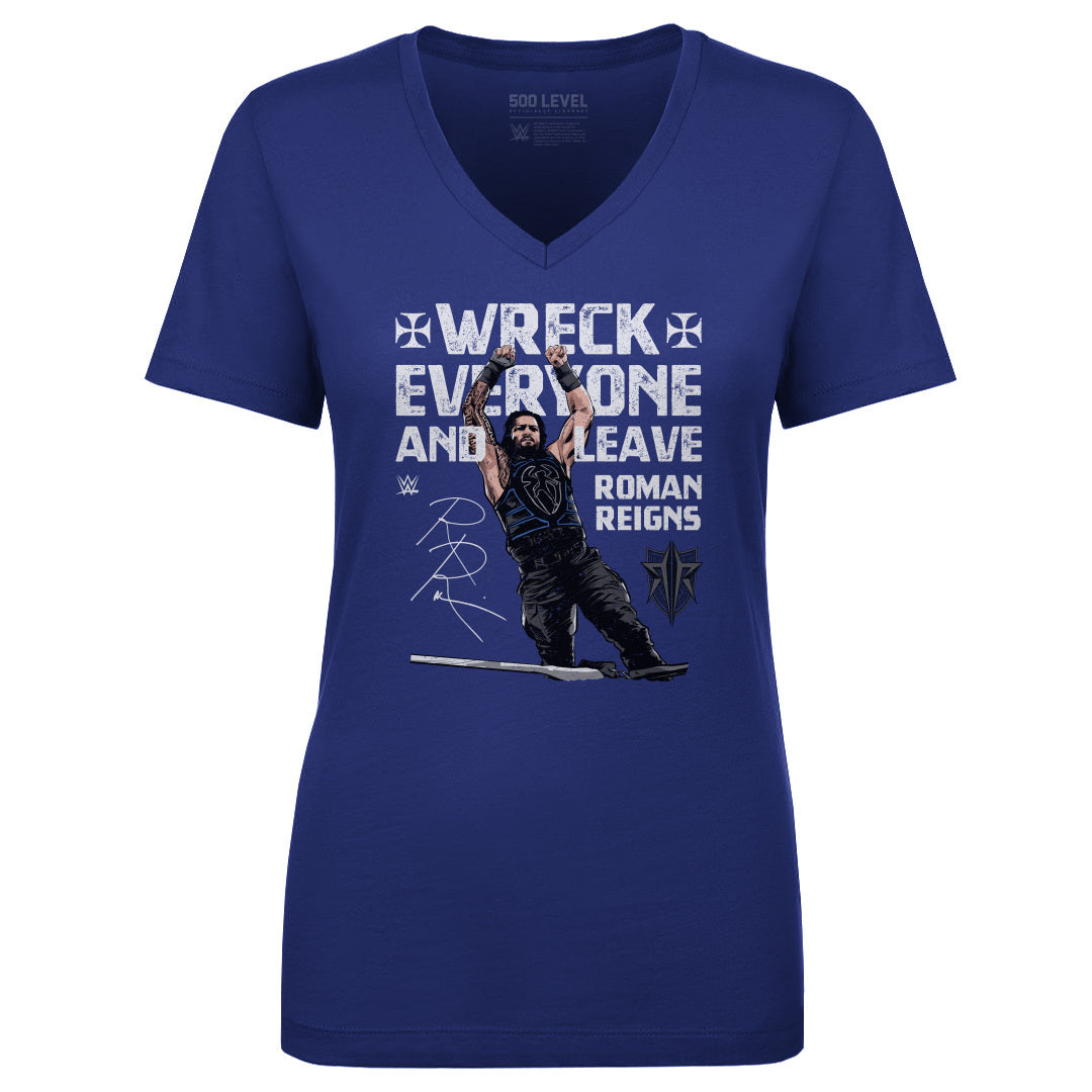 Roman Reigns Women's V-Neck T-Shirt | 500 LEVEL