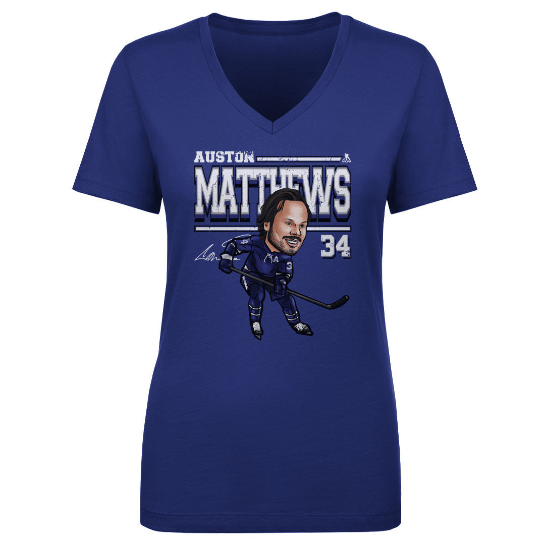 Auston Matthews Women's V-Neck T-Shirt | 500 LEVEL