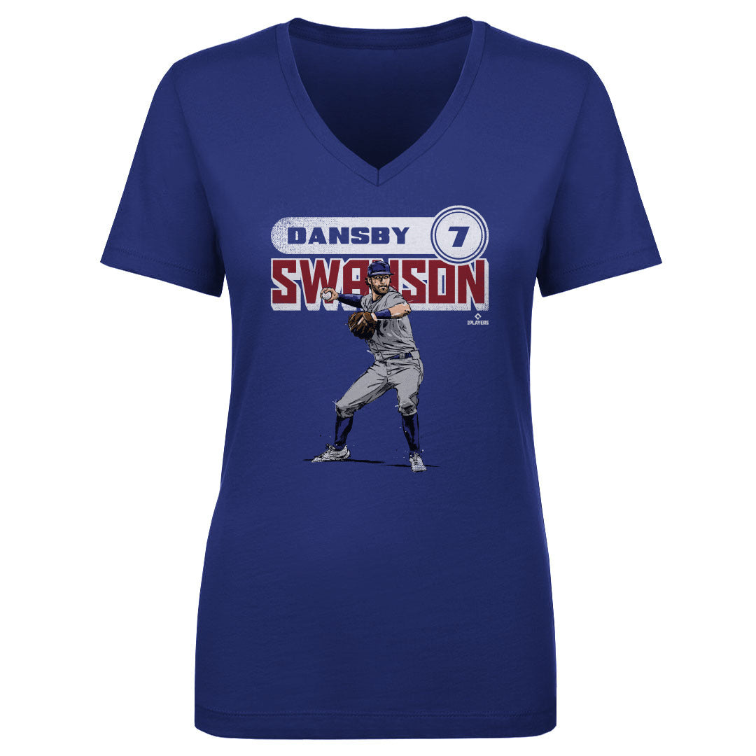 Dansby Swanson Women's V-Neck T-Shirt | 500 LEVEL