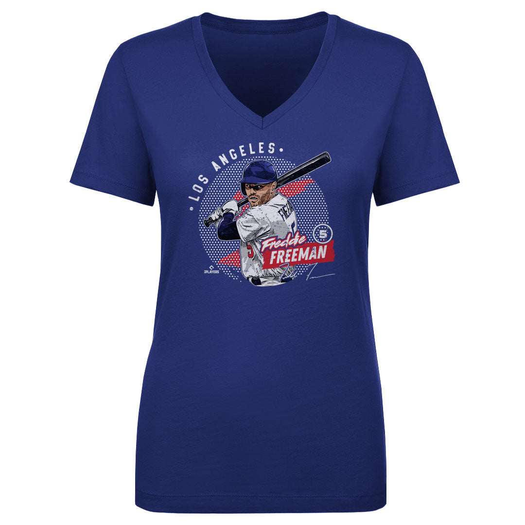 Freddie Freeman Women's V-Neck T-Shirt | 500 LEVEL