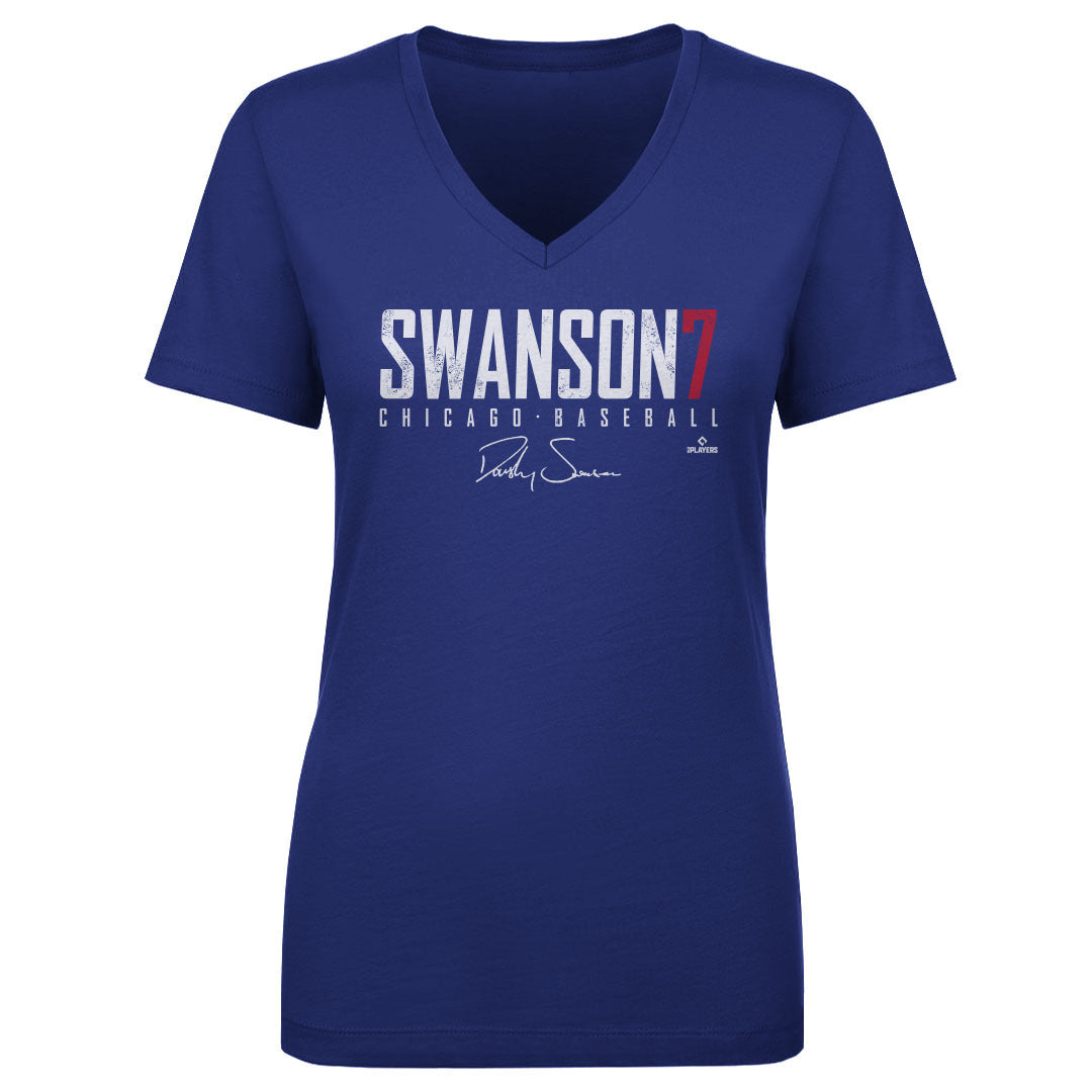 Dansby Swanson Women's V-Neck T-Shirt | 500 LEVEL