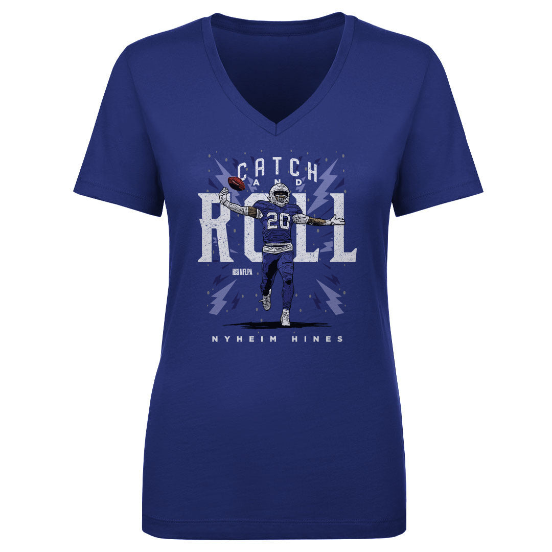 Nyheim Hines Women's V-Neck T-Shirt | 500 LEVEL