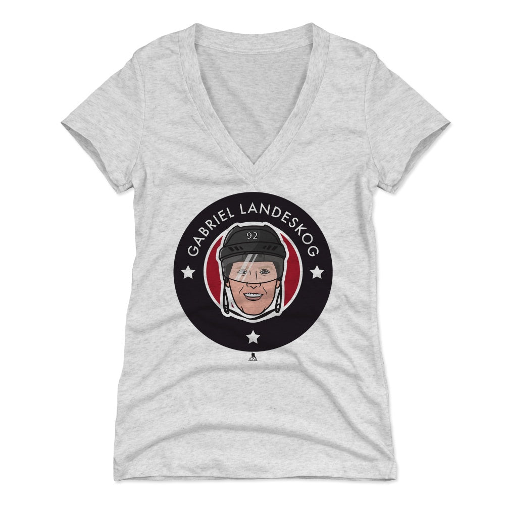 Gabriel Landeskog Women's V-Neck T-Shirt | 500 LEVEL